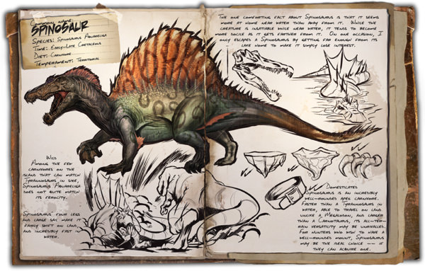 Spinosaurus スピノサウルス 攻略図鑑 Ark Survival Evolved